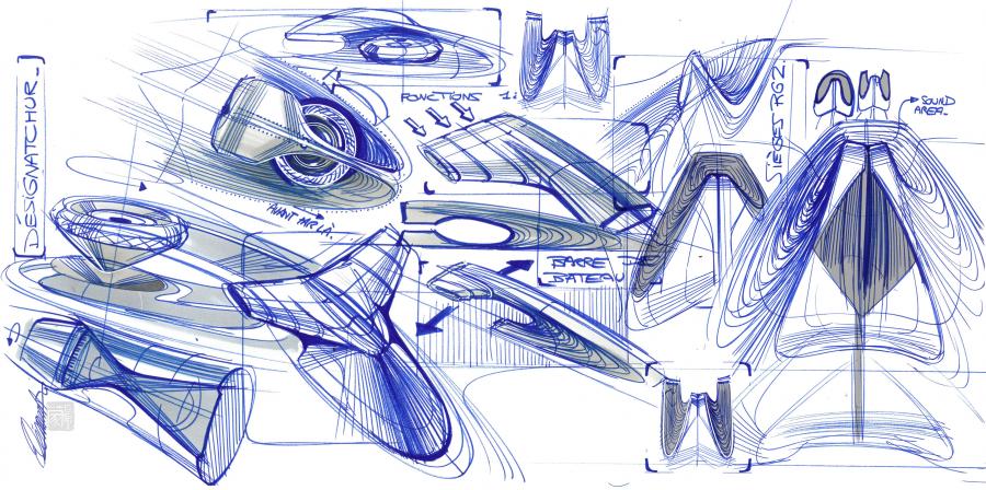 Эскиз DS Aero Sport Lounge Concept 2020 года  (фото 28 из 68)